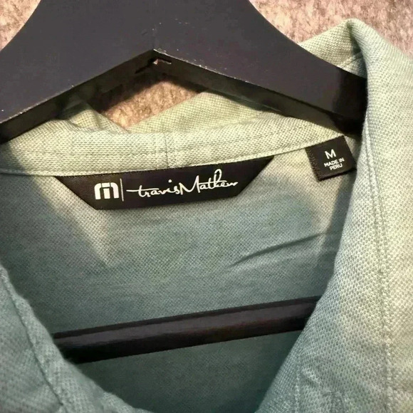 Travis Mathew Green Basic Golf Polo Medium - Picture 5 of 5